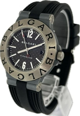 Bvlgari Diagono Titanium TI38TA Black Dial 38mm Automatic Mens Watch A4537 - Image 1 of 4