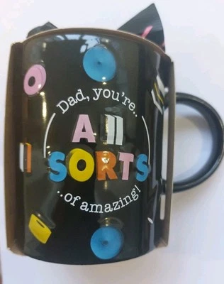 LIQUORICE ALL SORTS Mens Novelty Mug With Liquorice AllSorts Sweets. (Post To UK Only)