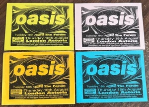 FOUR OASIS LONDON ASTORIA CONCERT FYERS AUGUST 18TH 1994 LIAM & NOEL GALLAGHER - Imagen 1 de 2