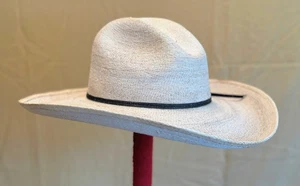 SunBody Fire Kisses mexikanischer feines Palmblatt Gus Hut Größe 7-3/8 mit 4" Krempe - Bild 1 von 11