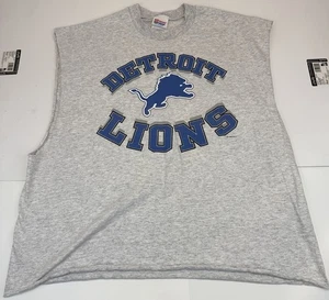 Camiseta De Colección 1996 Detroit Lions Sin Mangas Para Hombre XXL Equipo NFL Ropa Gris EE. UU. - Imagen 1 de 13