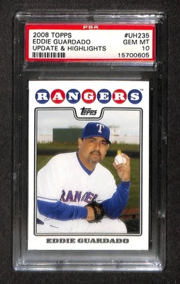 2008 TOPPS UPDATE & HIGHLIGHTS #UH235 EDDIE GUARDADO PSA 10 GEM-MT 15700605  - Image 1 of 3