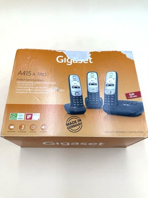 Gigaset A415A Trio Schnurloses Telefon Set - Schwarz - Bild 1 von 4