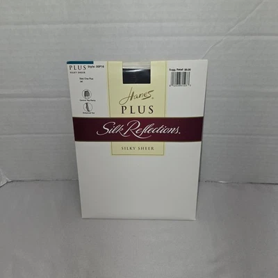 Pantimedias Hanes Plus Silk Reflections Nylons Color Jet Control Top One Plus Foto 1 de 3