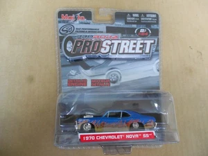 Pro Rodz ProStreet 1970 Chevrolet Nova SS Blue 1/64 NOS NIP Maisto - Picture 1 of 9