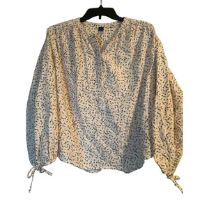 NWT Old Navy Women's Corduroy Long Sleeve Top Ties Buttons Size Medium - Picture 1 of 7