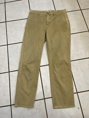 J.CREW ¡NUEVO! Pantalones chinos vintage amarillo mostaza pierna recta talla 26 ¡NUEVOS SIN ETIQUETAS! Foto 1 de 4