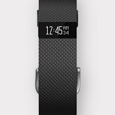 Fitbit Black SMALL Charge HR Wireless Activity Wristband Sleep Tracker BAND ONLY - Image 1 of 4