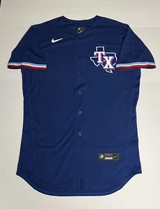 Nike Texas Rangers 2020 Alternate Premier Elite Patch Royal-Blue Home Jersey - Picture 1 of 19