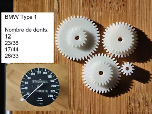 ✔️ Bmw e30 E28 kit engrenage Motometer compteur T1 316i 318i 320i 323i 325i gear - Zdjęcie 1 z 9