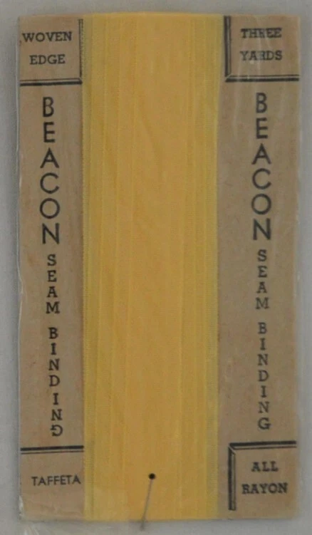 Encuadernación de costura/cinta para dobladillo de abrigos 1/2" de ancho x 3 yardas - 4 colores 100 % rayón - vintage Foto 1 de 1