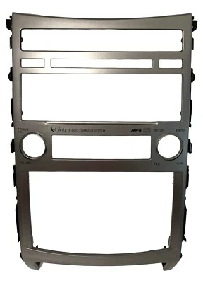 Hyundai Veracruz 2011 OEM radio climática moldura reloj pantalla bisel plateado + tornillos Foto 1 de 4