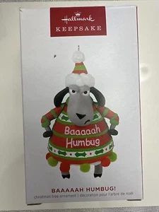 2023 Hallmark Wahrzeichen Baaaaah Humbug Schafe Weihnachtsschmuck kostenloser Versand - Bild 1 von 2