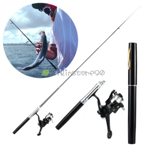 Portable Pen Shape Fishing Rod Telescopic Alloy Fishing Pole for Freshwater Fish - Picture 1 of 12