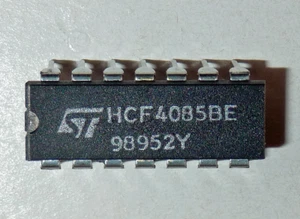 10 Stück CMOS-Schaltkreise HFC4085DE 2x2-fach And-NOR, DIP14 - Bild 1 von 1