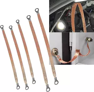 Paquete de 5 correas de conexión a tierra para motor de automóvil, correa de enlace de metal flexible duradera para vehículo - Imagen 1 de 12