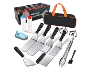 Griddle Accessories Kit, BBQ Set Grilling Tool, 14 Pieces Flat Top Griddle Acces - Picture 1 of 2