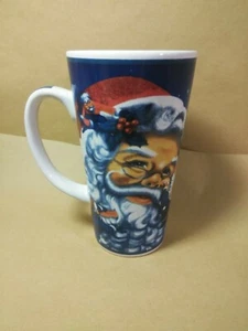 Tall Christmas Holiday Santa Claus Coffee Latte Coco Cup Mug - Picture 1 of 5