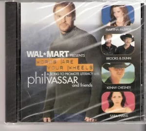PHIL VASSAR & FRIENDS - WORDS ARE YOUR WHEELS - CD SINGLE!! NEW!! - Picture 1 of 2