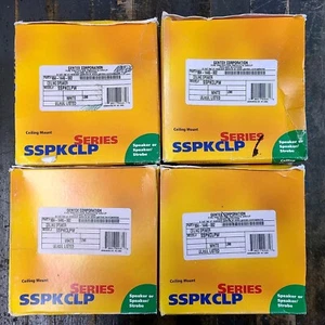 GENTEX SSPKCLPW - WHITE CEILING MOUNT SPEAKER - NEW - 4 AVAILABLE  - Picture 1 of 9
