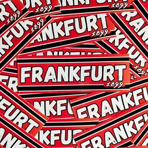 100x Frankfurt Sticker/ Aufkleber 1899/ Fanartikel Fußball/ PVC/14,8x5,0cm - Bild 1 von 2