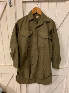British Army juckendes Shirt, Größe 3, Vollknopf Abwärts Umbau - Bild 1 von 2