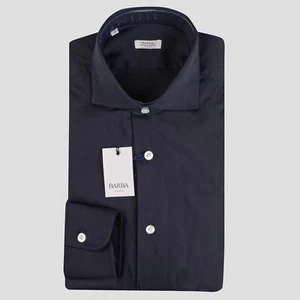 NUEVA CAMISA BARBA NAPOLI ALGODÓN PA EA TALLA 18.5 EE. UU. 46 EU BNSS7 - Imagen 1 de 3