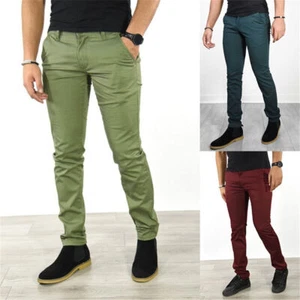 Mens Business Sweatpants Casual Slim Pants Workout Joggers Hip Hop Trousers - Picture 1 of 21