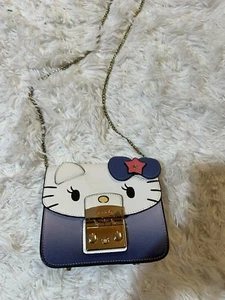 Furla- Sanrio-Hello Kitty Purse Crossbody Blue - Picture 1 of 5