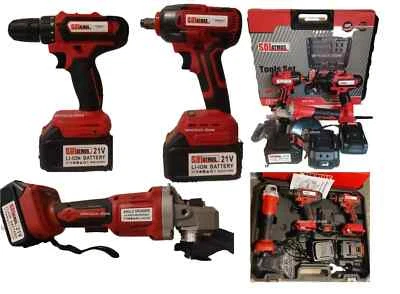 KIT 3in1 FLEX 18V Avvitatore Impulsi Smerigliatrice 125 2x Batterie LITIO 4.0Ah - Immagine 1 di 4