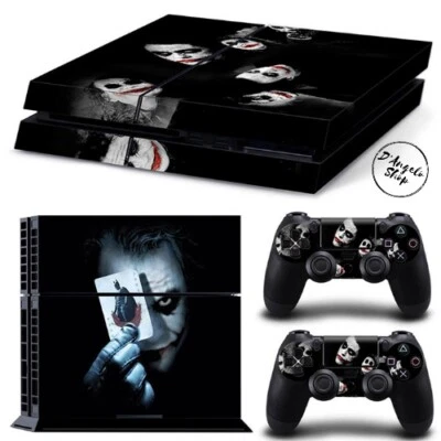 Stickers Skin JOKER Ps4 Cover Console Adesiva Vinile Lucido HD PlayStation 4 - Immagine 1 di 2