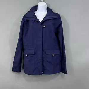 Columbia Jacke Damen Größe Small marineblau Nylon Omni Tech Reißverschluss wasserdicht Kapuze - Bild 1 von 15