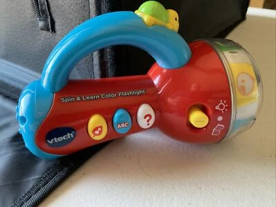 Vtech Spin and Learn Multi-colored Interactive flashlight Tested Works - Image 1 of 4