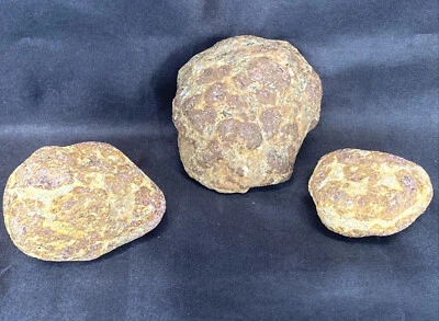 Lote de 3 muestras de piedras preciosas de esquisto de granate de Carolina del Norte de 1 lb Foto 1 de 4