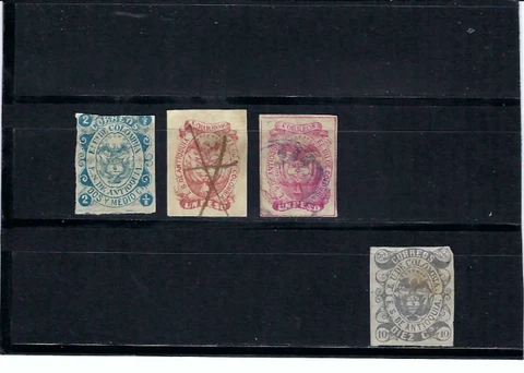 STATE ANTIOQUIA. SC 5-8- 10- 10a-    {4} ESTADOS UNIDOS DE COLOMBIA.  RARE  1869 Cover