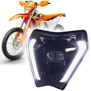 LED Headlights for KTM 150 250 300 EXC 250 350 450 500 EXC-F SIX DAYS 2024 2025 - Picture 1 of 8