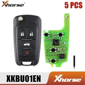 5x Xhorse XKBU01EN Llave remota abatible universal para estilo Buick 4 botones VVDI VVDI2 - Imagen 1 de 9