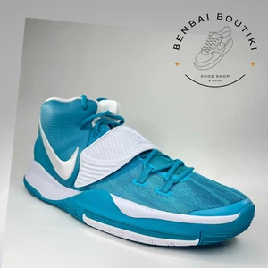 Nike Mens Kyrie 6 TB Promo Rapid Teal White Basketball Shoes Sz 16.5 CW4142-104 - Picture 1 of 10