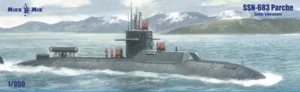 MikroMir 1/350 SSN-683 USS Parche (Late Version) U-Boot Modellbausatz - Bild 1 von 2