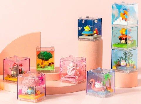 MINISO Disney Tsum Tsum Little World in Box Series Confirmed Blind Box Figure！ Cover