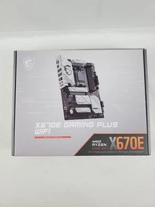 MSI X670E GAMING PLUS WIFI AM5 AMD Ryzen 7000 SATA 6Gb/s ATX DDR5 (Please Read) - Picture 1 of 6