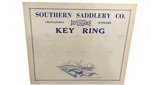 Key Ring Display Vintage Standee Southern Saddlery Co. No Product Sign 1950s - Picture 1 of 1