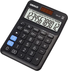 Pocket Small Size Desk Calculator, 12 Digit Large LCD Display, Basic Tax Functio - Picture 1 of 9