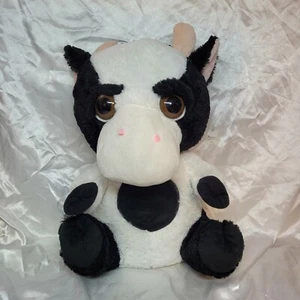 Juguete de vaca de peluche blanco y negro Kellytoy 2013 17" - Imagen 1 de 6