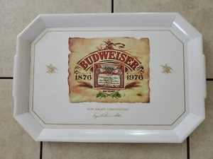 VINTAGE 1976 ANHEUSER-BUSCH SERVING TRAY BEER PUB BUDWEISER SALES CONVENTION - Picture 1 of 1