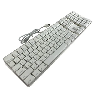 ✅ Apple A1048 USB Verkabelt Tastatur M/2 USB Anschlüsse Getestet - Bild 1 von 6