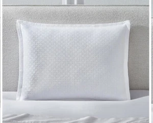 Neu in Verpackung Sferra Amato White King Sham 21""x36"" Lord & Taylor 100 % Baumwolle - Bild 1 von 3