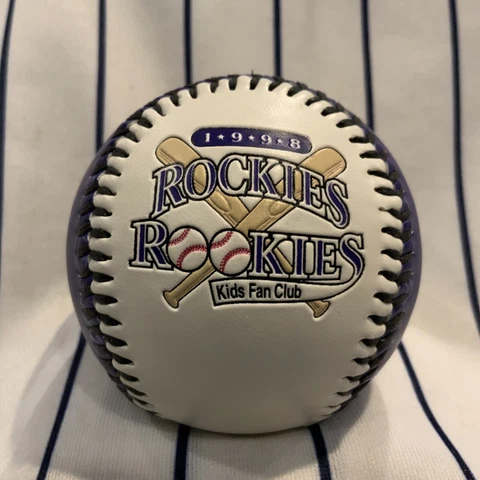 Colorado Rockies Rookies Kids Fan Club 1998 Fotoball souvenir baseball ball Cover