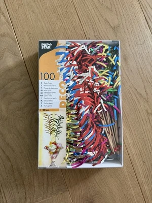 Papstar Deko-Picker 100 Stück 20 cm bunt – Party Picks Deko Cocktailspieße neu - Bild 1 von 4