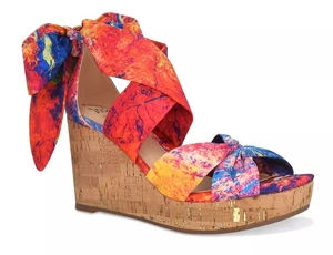 IMPO OLANI Ankle Wrap Platform Wedge Sandal Memory Foam 7.5M - Picture 1 of 6